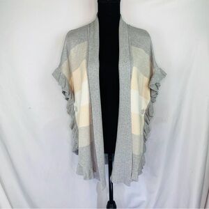 Joseph A Gray Open Front Ruffle
Cardigan Size Medium